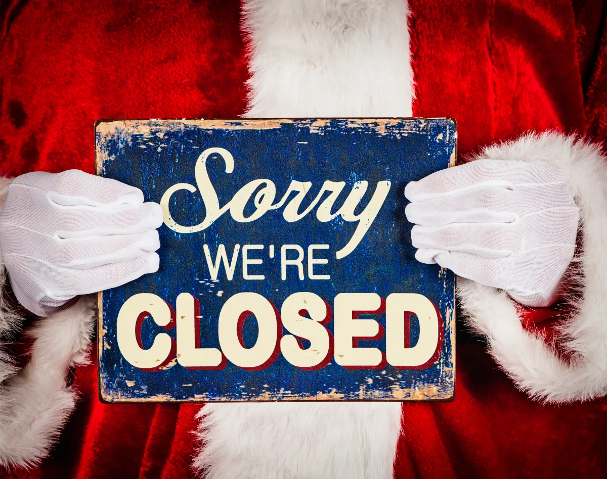 christmas closure