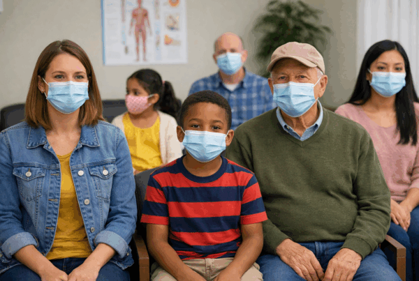 masks in the waiting room